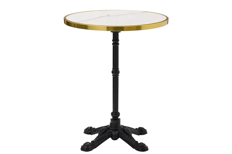 Madeleine Sintered Stone & Cast Iron Café Table – 60 cm Round