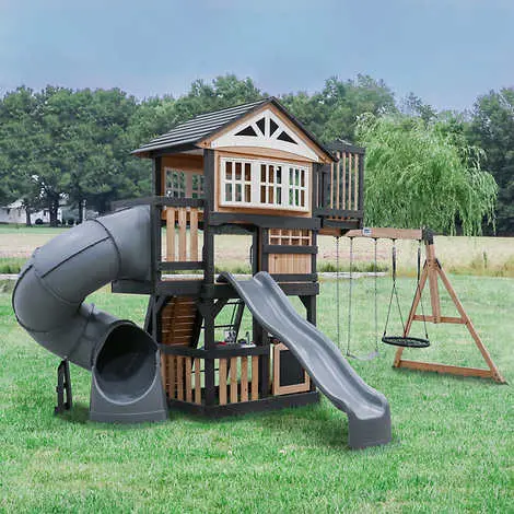 Magnolia Falls Swing Set – Family-Friendly Backyard Play System