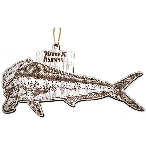 Mahi-Mahi Themed Holiday Ornament – Handcrafted