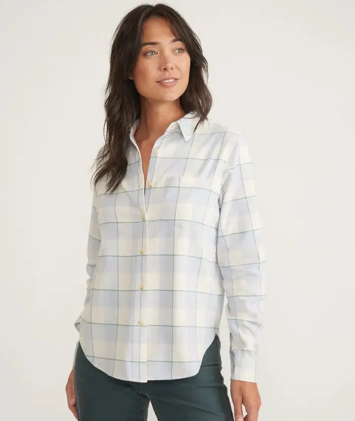 Marine Layer Monterey Flannel Shirt – Women’s Soft Checked Top