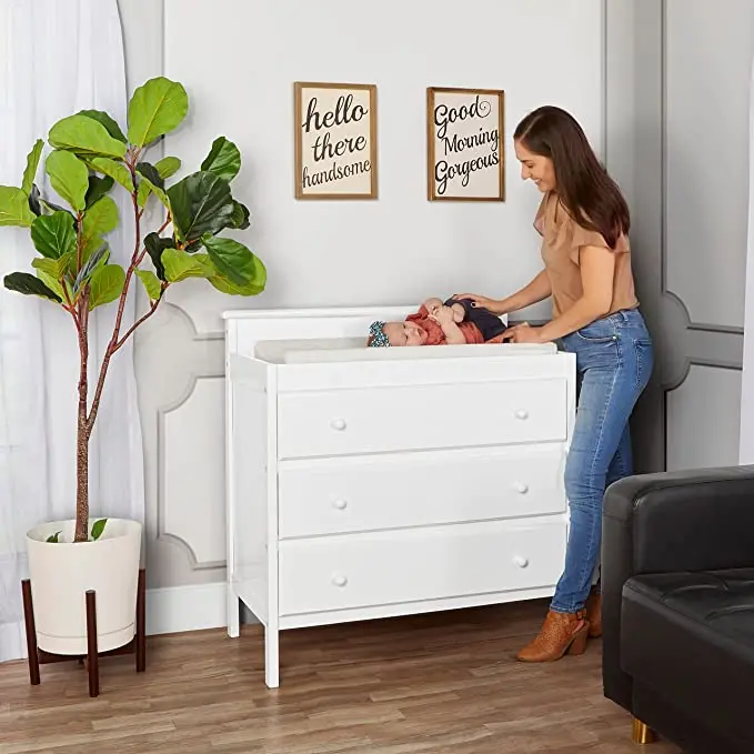 Marisol Modern Changing Table in Pure White Finish