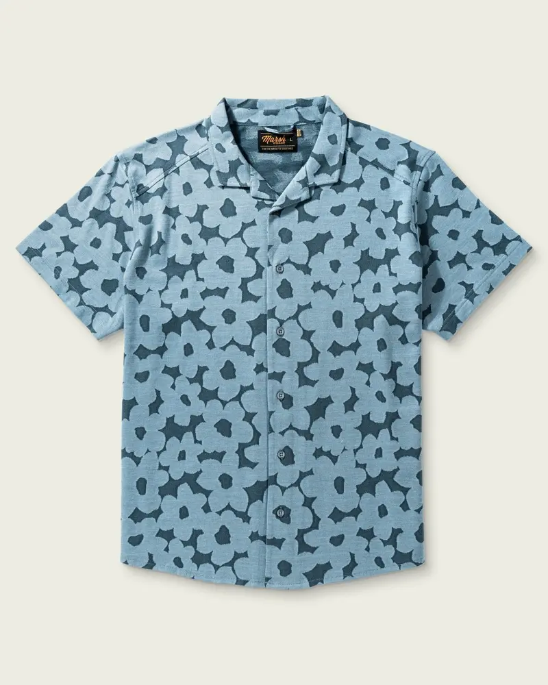 Marsh Wear Baracoa Camp Shirt in Goblin Blue for Men
