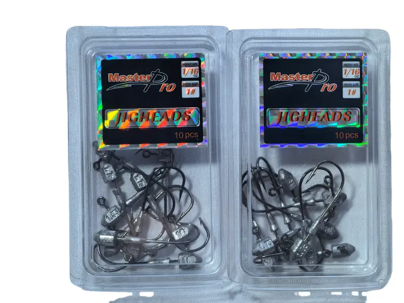 MasterPro 20-Pack Chisel Head Jig Hooks – 1/16oz (2 Boxes), Ideal for Bream, Bass & Flathead