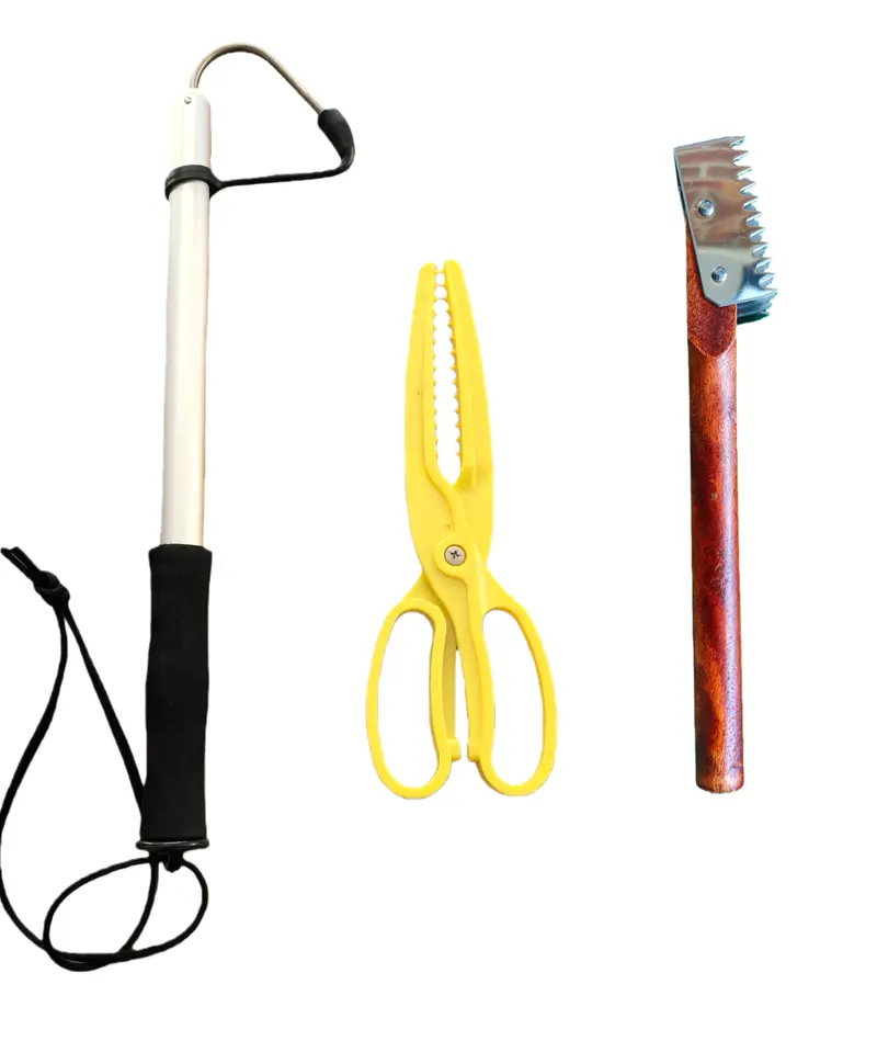 Masterpro 3-Piece Telescopic Fishing Tool Kit – Gaff, Scissor Gripper & Scaler