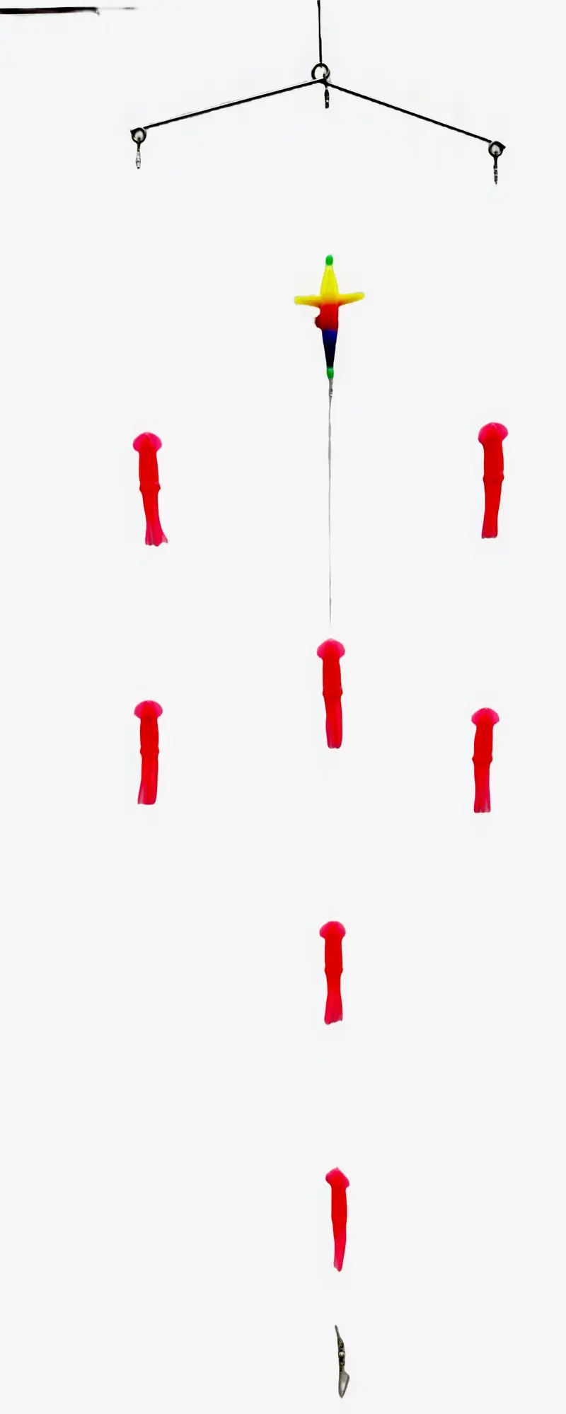 MasterPro 3-Ring Squid Spreader Bar – Game Fishing Trolling Teaser for Marlin, Tuna & Mahi