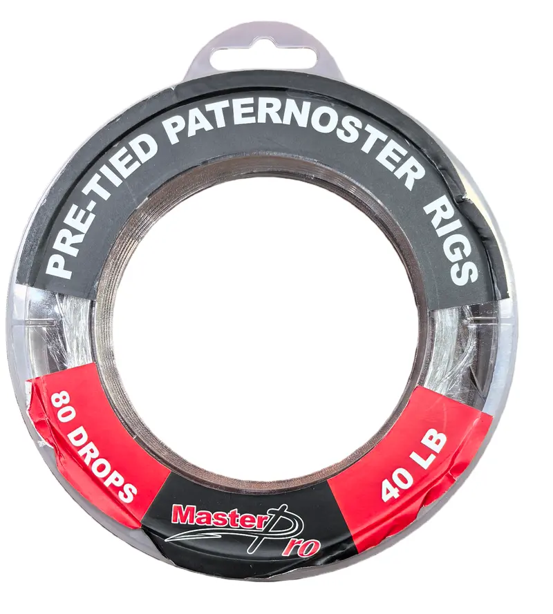 MASTERPRO 40LB Pre-Tied Paternoster Rig – Premium Dropper-Loop Construction