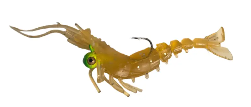 MASTERPRO Realistic Shrimp Lure Kit – 12×9.5cm/17.5g Prawns with Matching Jig Heads