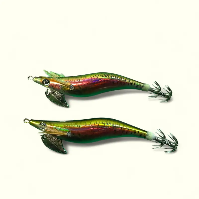 MASTERPRO Squid Jig 3.0 – ‘Golden Fireback’ Color, Twin-Pack Saltwater Tackle