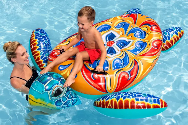 Mediterranean Turtle Inflatable Pool Float