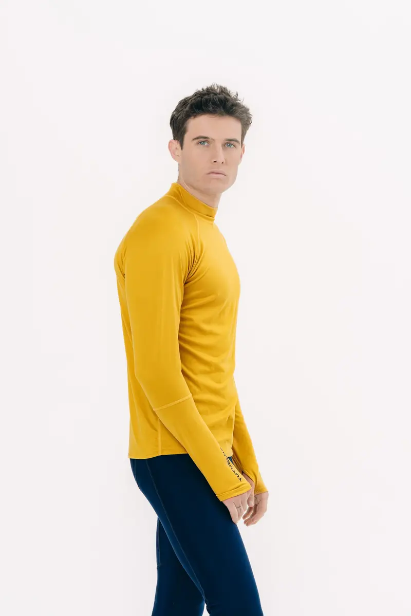 Men’s Brushed-Finish Pullover Rash Guard in Dijon