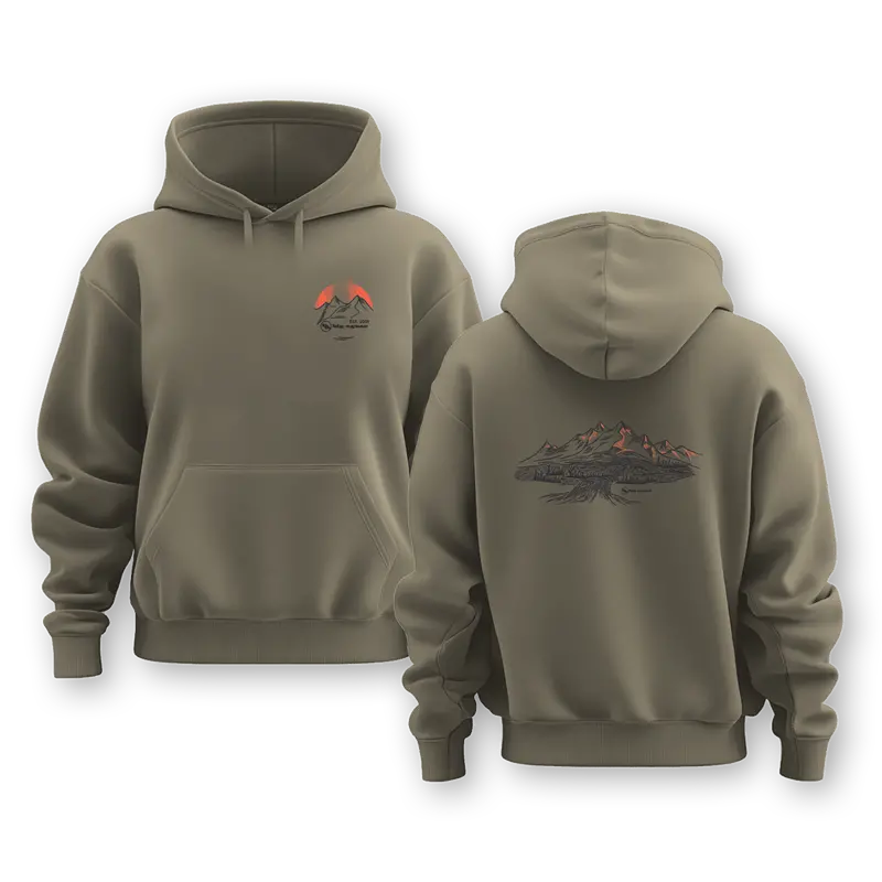 Men’s Glowing Summits Pullover Hoodie – Alpenglow Adventures