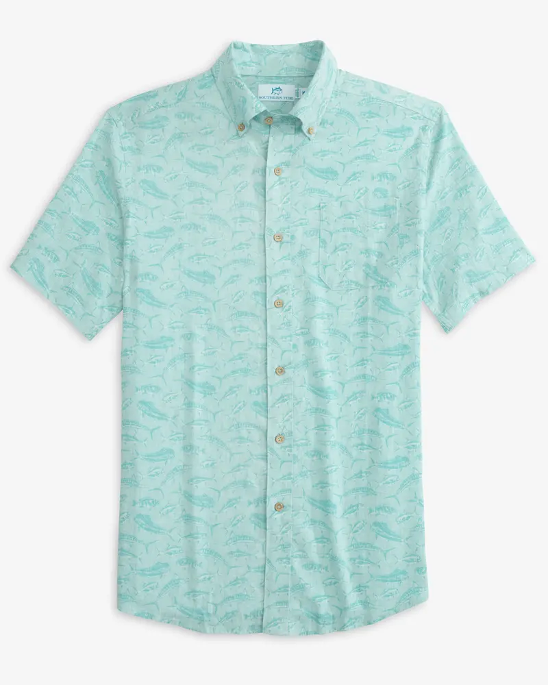 Men’s Short-Sleeve Linen Sport Shirt