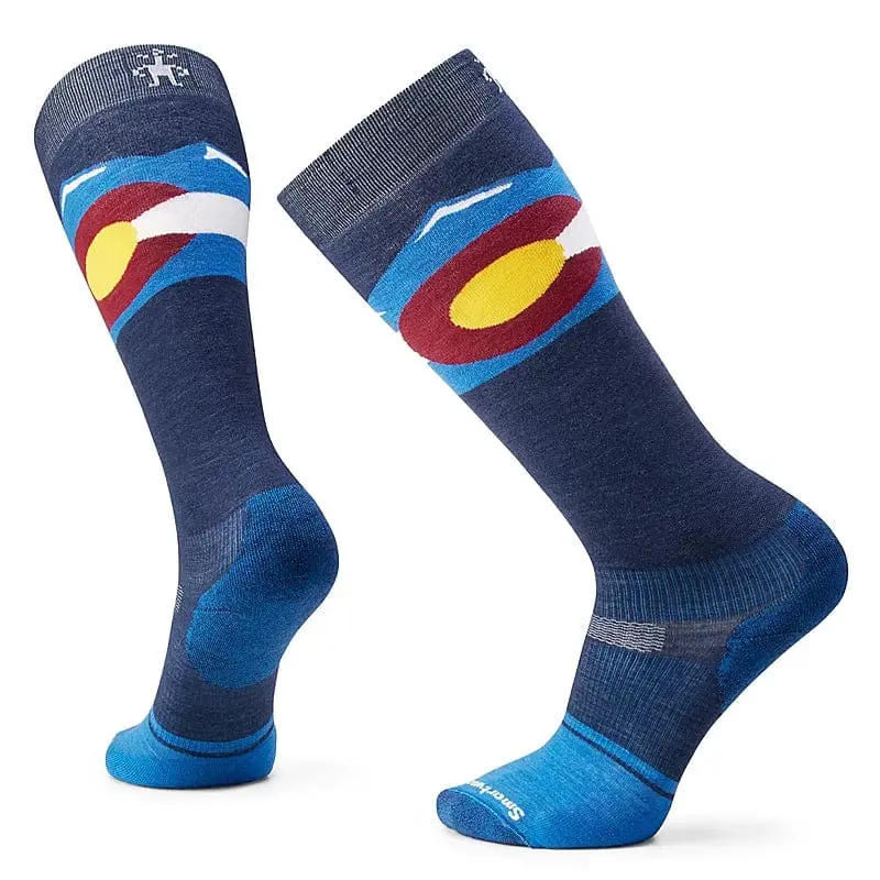 Men’s Smartwool Colorado Over-the-Calf Snowboard Socks with Targeted Cushioning