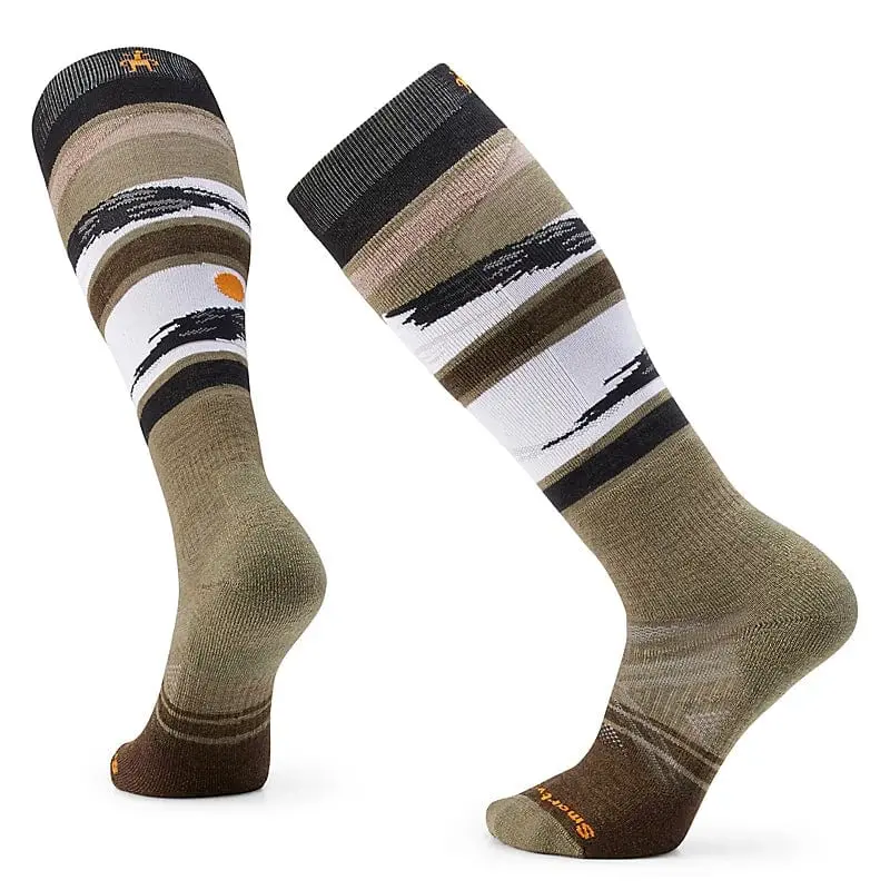 Men’s Smartwool Midnight Ski Pattern Full-Cushion Ski Socks