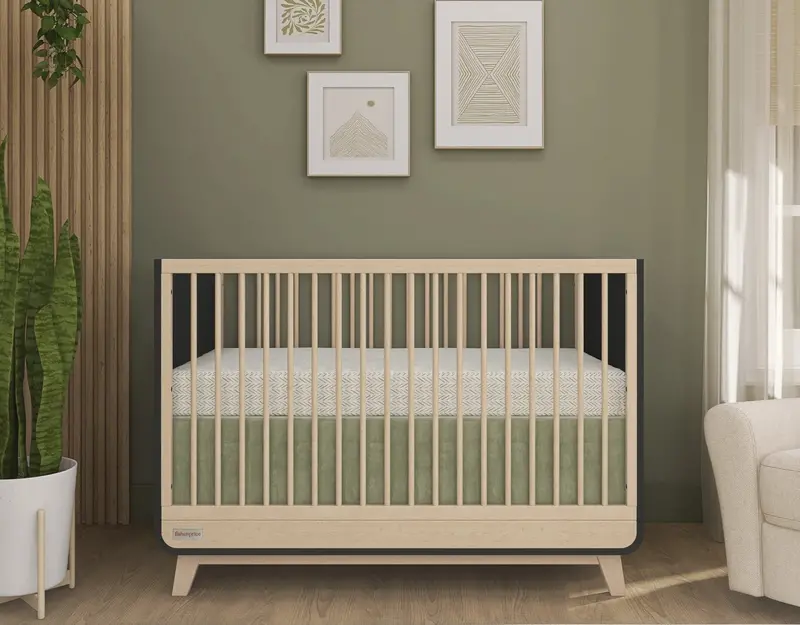 Millennial Modular Convertible Crib in Matte Black