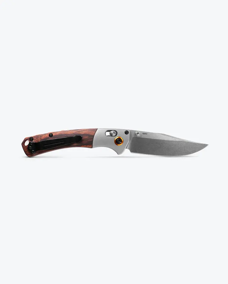 Mini Crooked River Gray Aluminum & Wood Clip-Point Knife