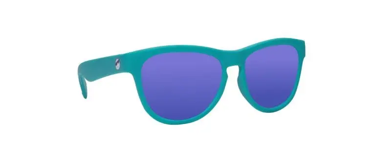 Minishades Kids’ Polarized Sunglasses – Teal Ocean Frame