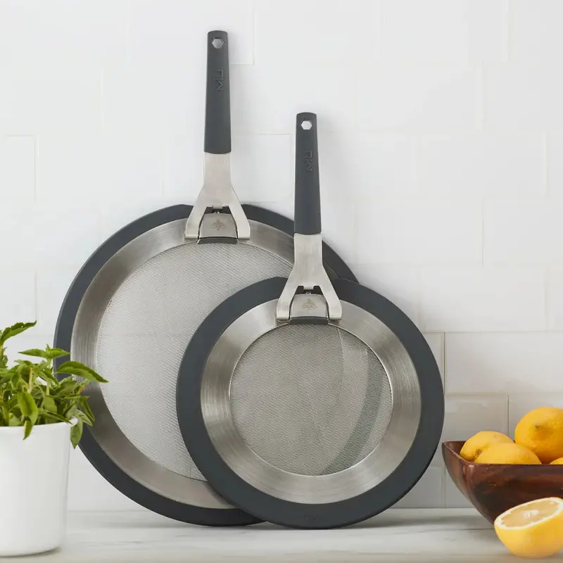 MIU Silicone Splatter Guards – 2-Pack Heat-Resistant Cooking Covers for Pots and Pans
