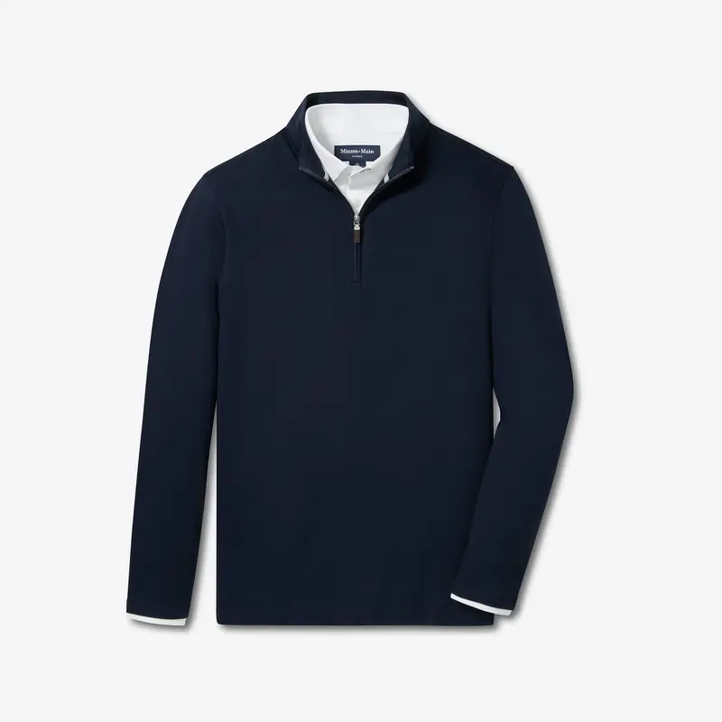 Mizzen + Main KPI Quarter-Zip Performance Top for Men – Navy