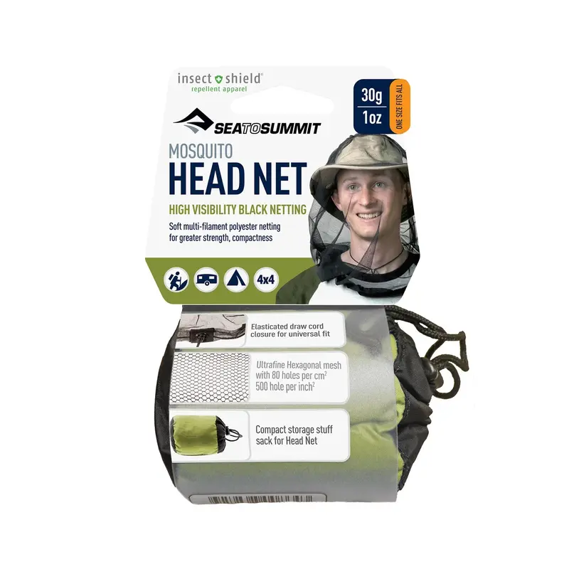 Mosquito Head Net with Insect Shield Permethrin Treatment