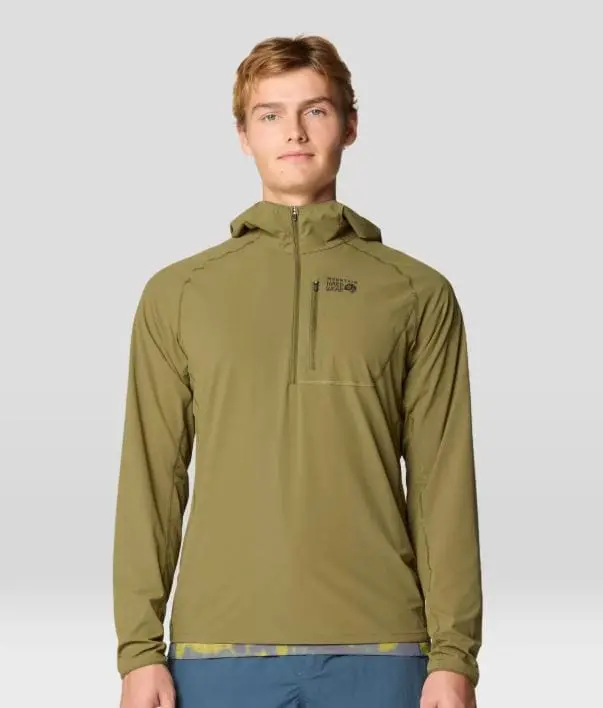 Mountain Hardwear Sunshield Men’s UPF Hoodie – Combat Green