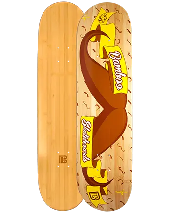 Mustache Ride Graphic Skateboard Deck