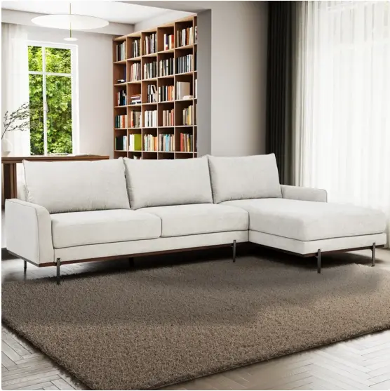 Myla Beige 2-Piece Sofa and Chaise Set