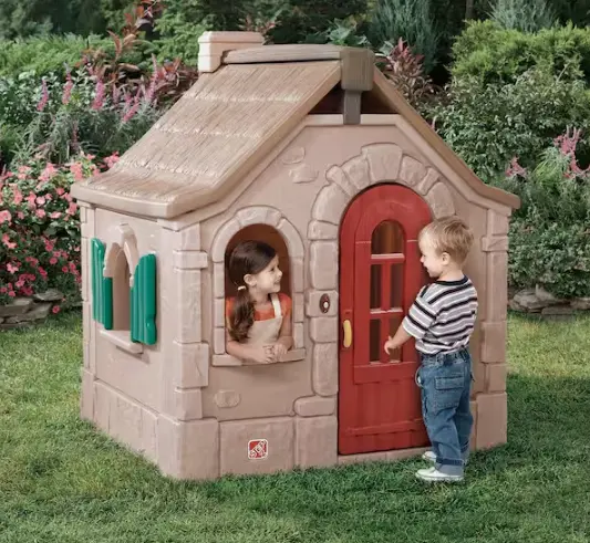 Naturally Playful Storybook Cottage Playhouse – Indoor/Outdoor Design