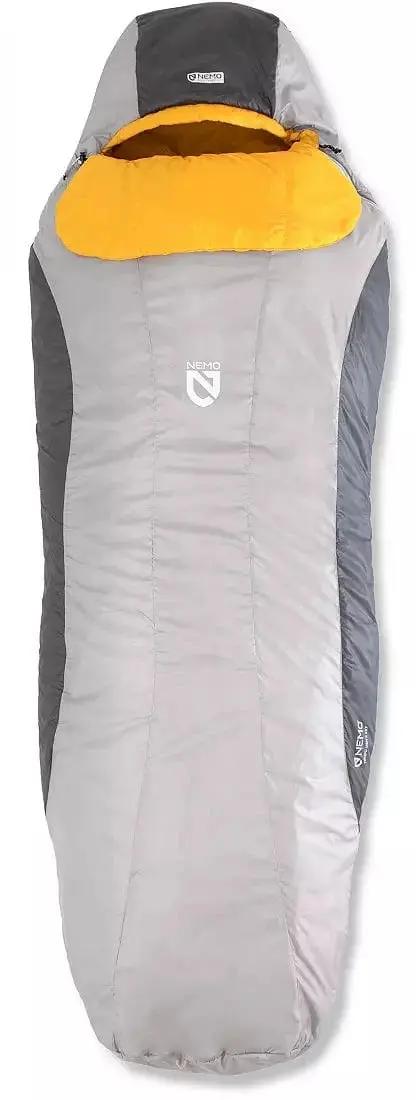 Nemo Tempo 35° Sleeping Bag – Men’s Gray Mango Ultralight Backpacking Bag