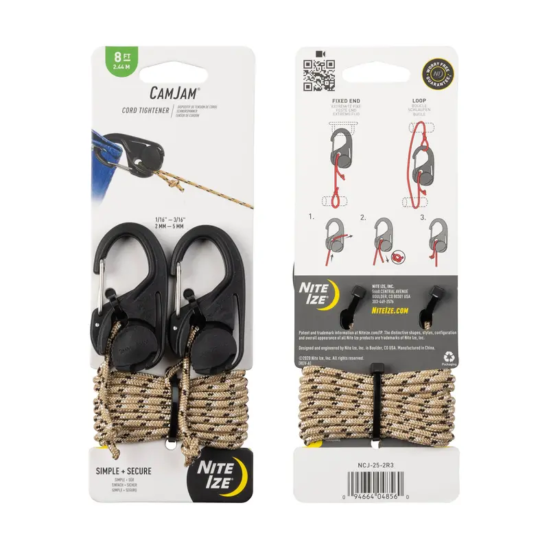 Nite Ize CamJam Cord Tightener with Integrated Rope