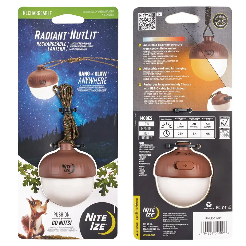 Nite Ize Radiant NutLit Rechargeable Compact Lantern