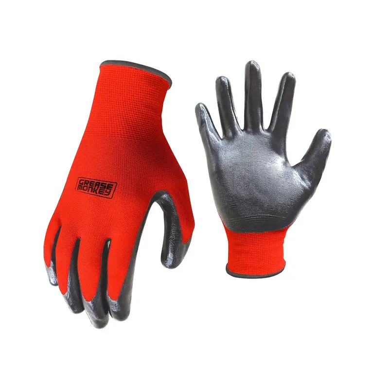 Nitrile-Coated Heavy-Duty Work Gloves – 15-Pair Large Size Pack
