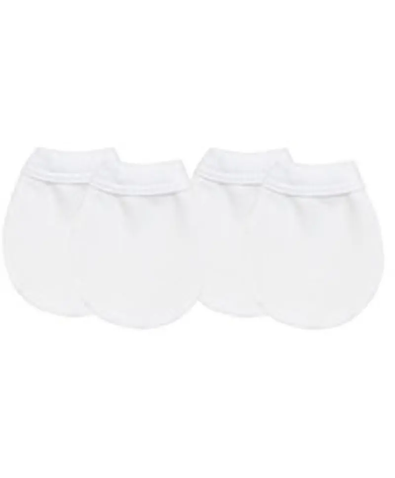 No-Scratch Flannel Baby Mittens – 2-Pack Soft Touch