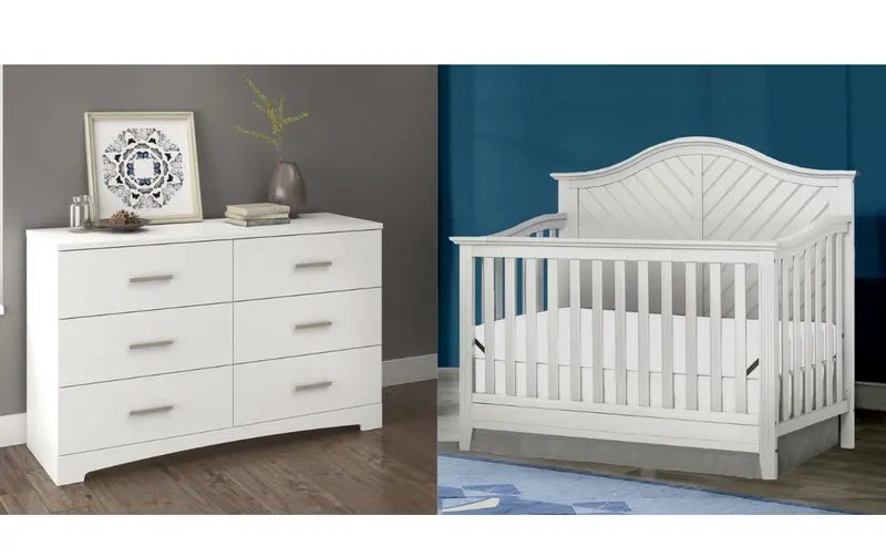 Noah 2-Piece Nursery Collection in White