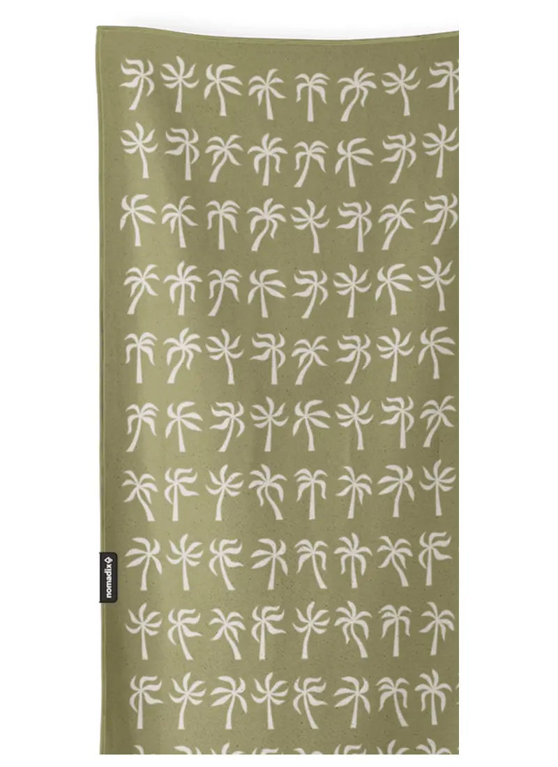 Nomadix Breezy Palms Olive Original Towel Blanket