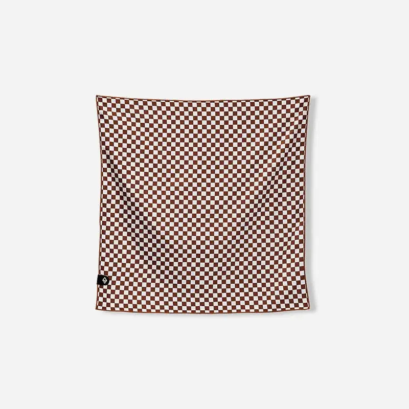 Nomadix Coconut-Check Bandana Towel – Quick-Dry Multipurpose Wrap