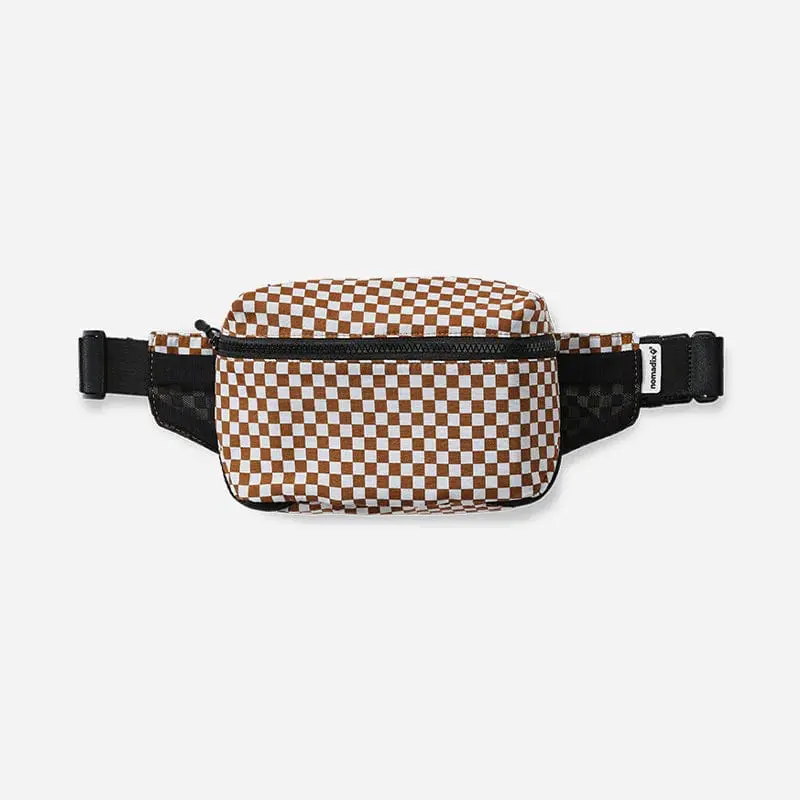Nomadix Coconut-Check Fanny Pack – Lightweight Waist Bag