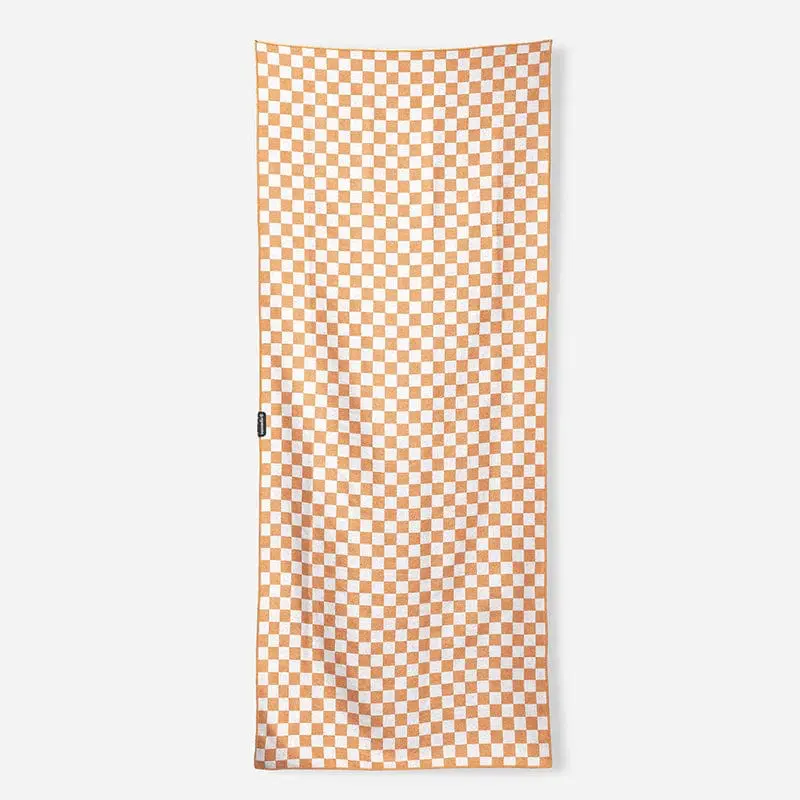 Nomadix Original Travel Towel in Apricot Check Pattern