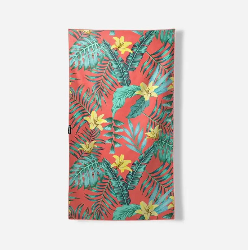 Nomadix Ultralight Palms Coral Quick-Dry Towel