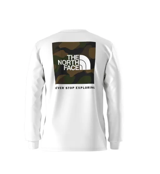 North Face Long Sleeve NSE Box Logo Tee – Men’s