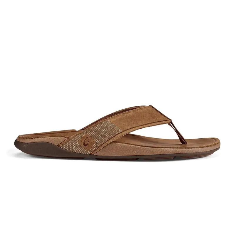 OluKai Tuahine Men’s Sandals – Toffee Dual-Tone Finish