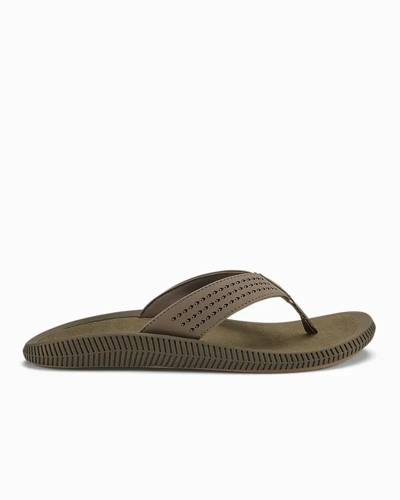 OluKai Ulele Men’s Sandals – Mustang & Mineral Colorway