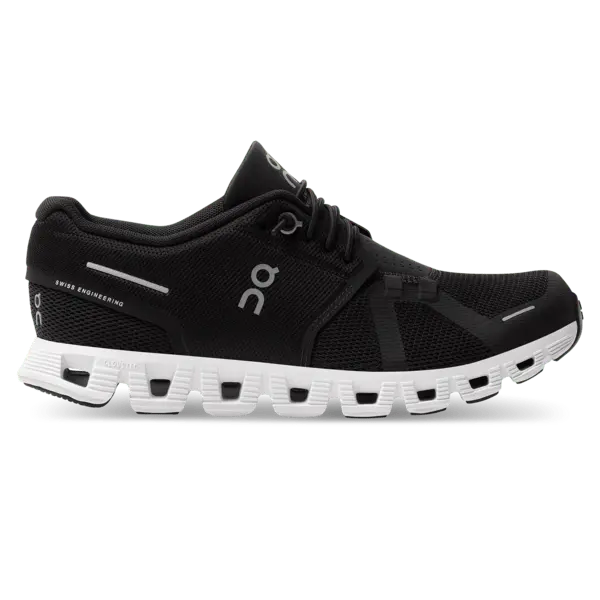 On Cloud 5 Men’s Running Shoes – Black/White
