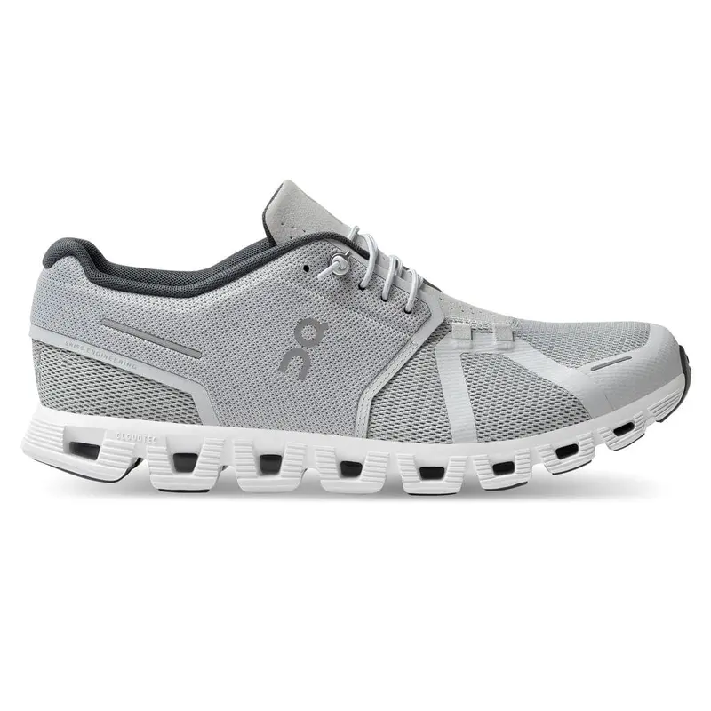 On Cloud 5 Men’s Running Shoes – Glacier/White