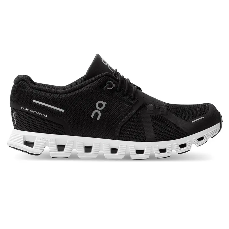 On Cloud 5 Women’s Running Shoes – Black/White