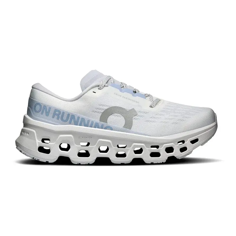 On Cloudmonster 3 Running Shoes for Women – White / Frost