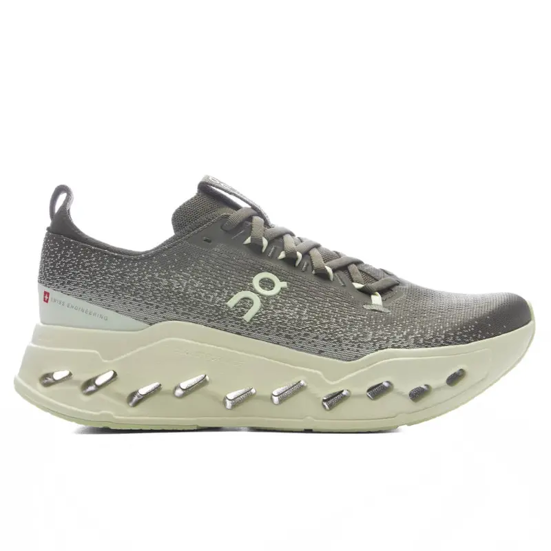 On Cloudsurfer Max Running Shoes for Men – Olive and Seedling Colorway