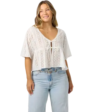 O’Neill Loni Eyelet Detail Blouse