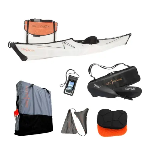 Oru Kayak Bay ST – Lightweight Folding Kayak Bundle for Recreation