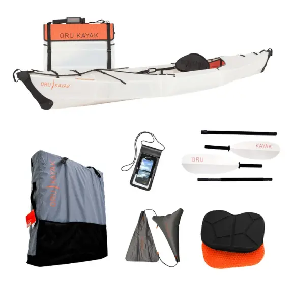 Oru Kayak Beach LT – Compact Folding Kayak Bundle with Accessories